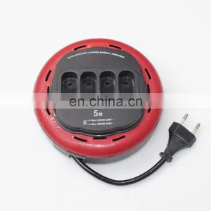 Ingelec Brand 4 Gang French Round Extension Cable Reel Socket With thumbnail-2