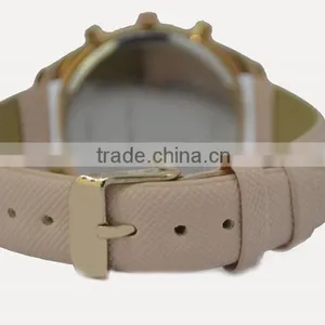 Women Watch Rose Gold Color Plating Pink Strap 3 Subdial Japan Movt Quartz Watch thumbnail-4