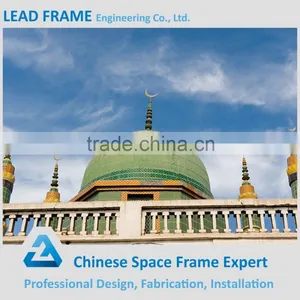 Coloured Decorative Anti Rust Steel Structure Mosque Dome thumbnail-2