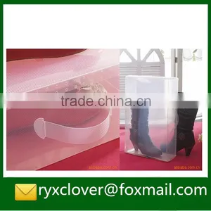 Clear PVC/PP Plastic Shoe Packaging Box With Handle thumbnail-3
