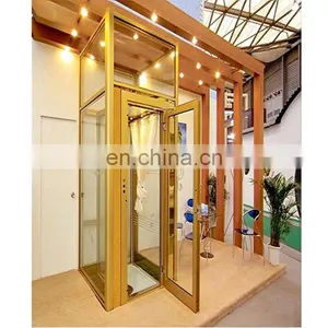 China Factory Home Used Villa Elevator, China Manufacturer Panoramic Small Passenger Lift thumbnail-4