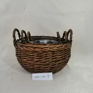 Hanging Plant Pots Cheap Storage Willow Basket Factory Hot Sale thumbnail-2