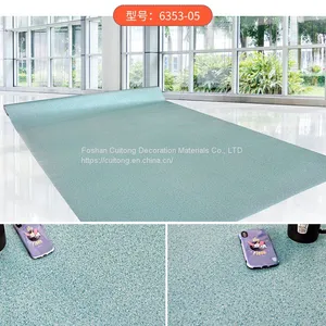 Foshan Wholesale Stone Grain Roll Plastic Floor Library Reading Room Plastic Floor Hotel Apartment Project Wood Grain PVC Floor thumbnail-2