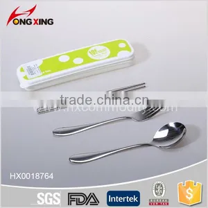 Hot Sale Plastic Children's Tableware With Stainless Cutlery Set thumbnail-2