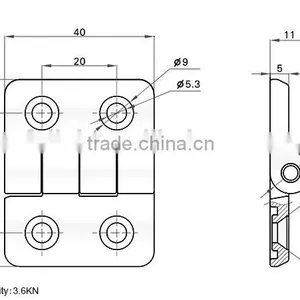 CE Rohs FL004 90 Rotation Stop Zinc Alloy Hinge With Plating and Cheap Price thumbnail-6
