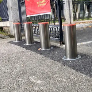 Best Quality Stainless Steel Protective Automatic Electric Rising Bollards for Residential-use thumbnail-3