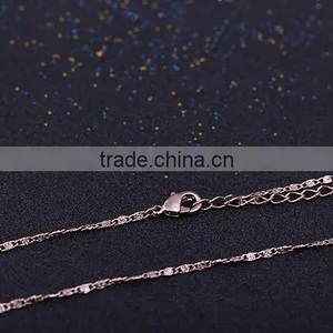 Wholesale Rare Coffee Gold Plated Flat Chain Jewelry Chain Decorative Chain Necklace thumbnail-6