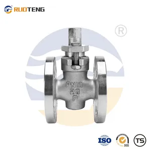 [Ruoteng] Inverted Pressure Balanced Lubricated Stainless Steel Flanged Plug Valve thumbnail-1