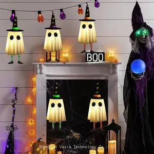 Factory-Supplied LED Ghost Hangers - Witch Hat Design for Halloween Wholesale thumbnail-2