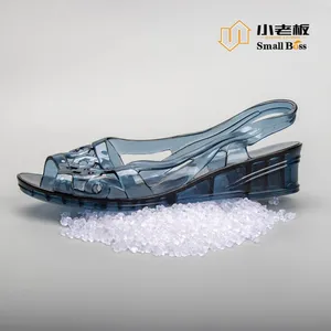 Crystal Soft PVC Sandals Rain Boots Flexible PVC Granules Compounds for Shoes Molding Application in Africa Market thumbnail-3