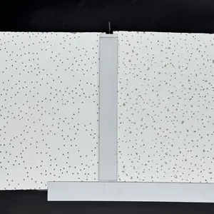 2x2 2x4 Mineral Wool Acoustic Ceiling Board Fire Proof Ceiling Tile for Factory thumbnail-5