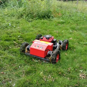 Single-Cylinder Four-Stroke Industrial Tracked Remote Control Lawn Mower With Tracks thumbnail-1