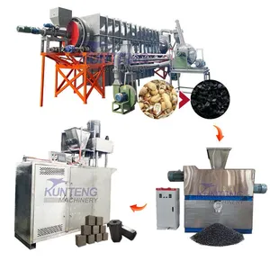 Large Capacity Automatic Biomass Charcoal Production Line Bio Coal Briquette Making Machines EPC thumbnail-1