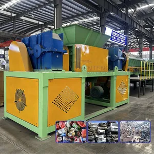 Heavy Duty Dual-shaft Metal Shredder Machine Tin Can Shredding Equipment Scrap Aluminum Crusher Shredding Machine EPC thumbnail-1