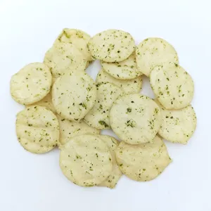 Clean Label Baked Seaweed Rice Chips, Vegan Thin Rice Crackers, With BRC, HALAL, KOSHER Global Export Certifications thumbnail-1