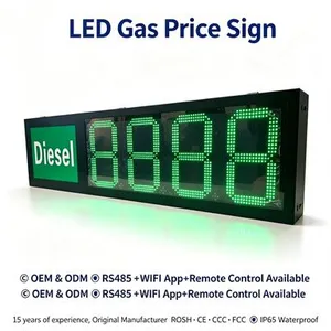 Custom Outdoor LED Gas Station Price Sign Fuel Display OEM ODM thumbnail-2