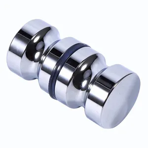Glass Door Knob Handle for Bathroom Doors thumbnail-1