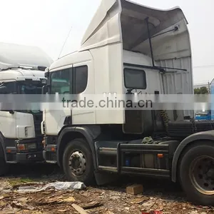Four Sets of Scania Tractor Head P380 2x8 Model Promotion for Sale Used Scania Tractor Head P380 Volvo FM12 Head thumbnail-2