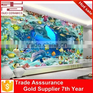 3d Glass Composited Porcelain Inkjet Cheap Floor Ceramic Texture Wall Tiles Sale thumbnail-5