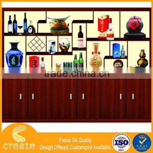 Red Wine Display Cabinets and Liquor Rack Stand for Living Home Storage Display/exhibition thumbnail-2
