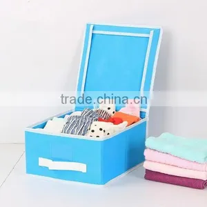 Folded Non-woven Fabric Storage Bins thumbnail-1