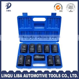10 pc 3/4'' Dr . Standard Short Impact Socket Set thumbnail-5