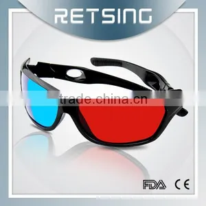 Plastic Adult Anaglyph 3D Glasses, Adult 3D Glasses, 3D Game Glasses thumbnail-5