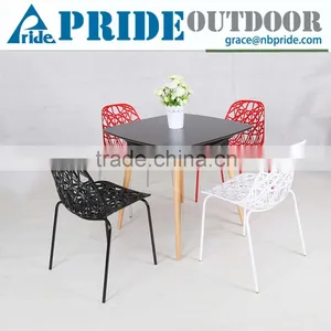 Hollow Personality Design Plastic Chairs Colored Home Goods Grid Office Chair thumbnail-1