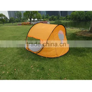Curved Design 3- 4 People Beach Shade Tents Wind Proof Pop Open Beach Ttent Pop Up Quality Choice thumbnail-2