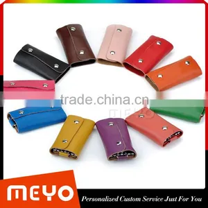 Protective Snap Closure Full Grain Leather Key Wallet for Key Safe Supplier's Choice thumbnail-6