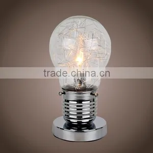 Bulb Shaped Glass Touch Table Lamp thumbnail-1