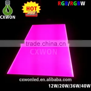 600x600mm 26W 5050SMD RGB LED Ceiling Panel Light thumbnail-1