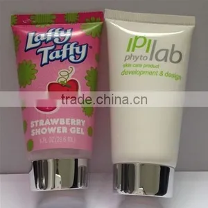 Plastic Tube Packaging With Screen Printing,Gloss Vanish Hdpe Plastic Make up Cosmetic Tubes thumbnail-2