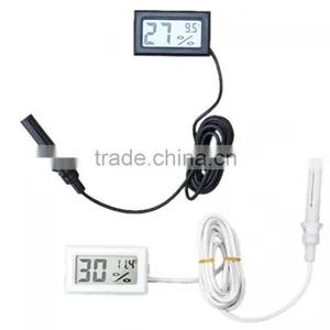 FY-12 -50-70C 10%~ 99% RH Mini Thermometer Hygrometer Temperature Humidity Meter Digital LCD Display Probe thumbnail-1