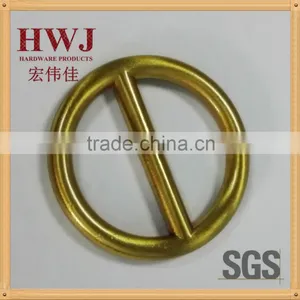 Hang Plating Anit-brass Brushed Effect Ring Belt Buckle thumbnail-1