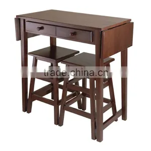 Computer Desk With 2 Stools thumbnail-1