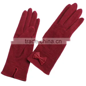 Bow Tie Women Wool Glove thumbnail-3
