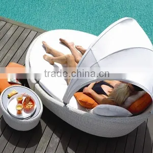 New Design Oval Wicker Outdoor Lounge Furniture (DH-1002) thumbnail-1