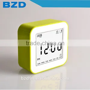 New Design Promotional Bedside Smart Digital Rotation Control Functions Auto ISO Night Light Alarm Clock thumbnail-1