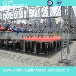 Portable Stage Backdrop Circular Stage Lighting Truss thumbnail-1