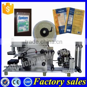 PLC Controlled Manual Labeling Machine,flat Labeling Machine Bag thumbnail-1