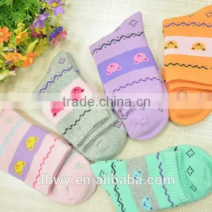 Colorful Bear Pattern Pure Cotton Terry Socks for Women and Girls thumbnail-3