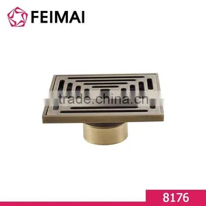 Bathroom Design Antique Bronze Square Floor Shower Drainer thumbnail-3