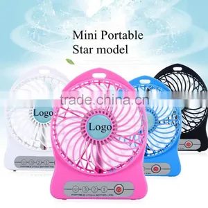Portable Mini Electric Fan Rechargeable Fan With USB Power Bank Strong Wind Mini Fan thumbnail-1