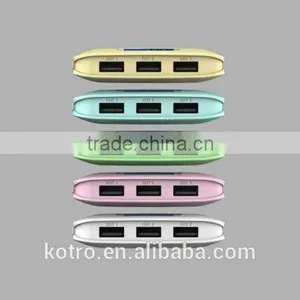 High Quality Colorful LCD Digital Display 3 USB Output Power Bank 4.1A Portable Charger 12000mah Portable Power Bank thumbnail-3