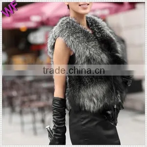 Nice Look Outdoor Fake Fur Vest Women Faux Fur Vest thumbnail-5