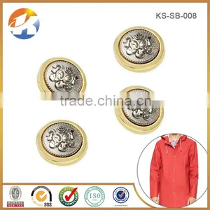 Double Colors Custom Push Metal Snap Button For Jackets thumbnail-3