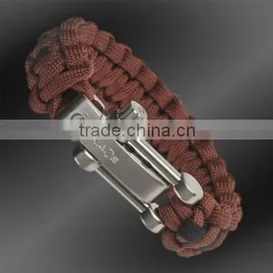 Fashion Nylon Paracord Bracelet Survival Kit Wholesale thumbnail-1