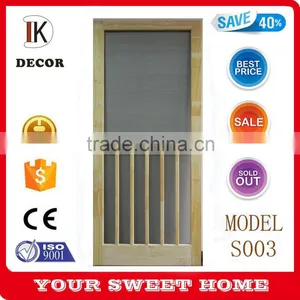 5-Bar Solid Pine Wood Screen Door thumbnail-1