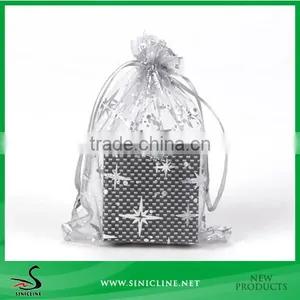 Sinicline Custom Made Drawstring Organza Gift Pouch for Promotion thumbnail-1
